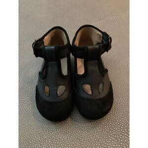 Misha and Puff Black Suede And Leather Shoes US 6/ EU 22 VGUC